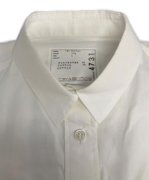 sacai（サカイ）sacai (サカイ) ドッキングシャツ ホワイト×ブラウン サイズ:1の古着・服飾アイテム