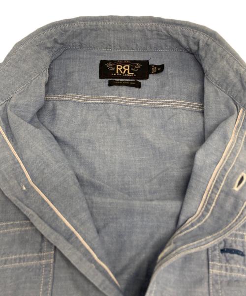 RRL（ダブルアールエル）RRL (ダブルアールエル) L/Sレギュラーカラーシャツ ブルー サイズ:Mの古着・服飾アイテム