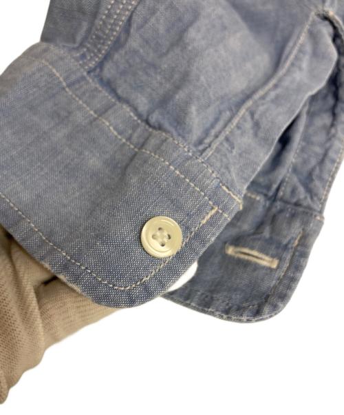 RRL（ダブルアールエル）RRL (ダブルアールエル) L/Sレギュラーカラーシャツ ブルー サイズ:Mの古着・服飾アイテム