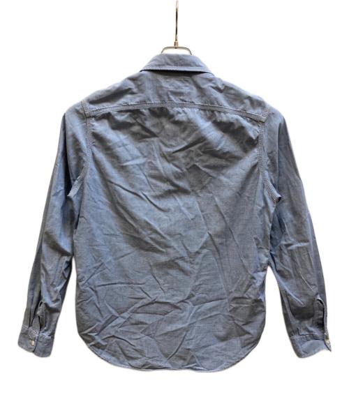 RRL（ダブルアールエル）RRL (ダブルアールエル) L/Sレギュラーカラーシャツ ブルー サイズ:Mの古着・服飾アイテム