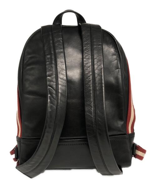 BALLY（バリー）BALLY (バリー) アップリケ トレインスポッティング バックパック ブラックの古着・服飾アイテム