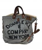 RRLダブルアールエル）の古着「ヒッコリーショルダーバッグ」｜ブルー