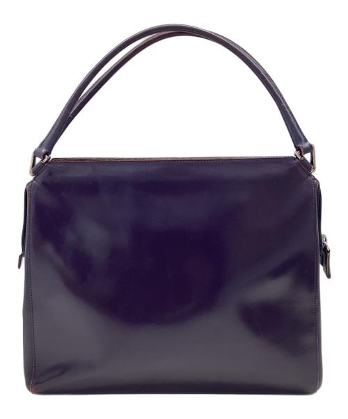 PRADA（プラダ）PRADA (プラダ) レザーショルダーバッグ パープルの古着・服飾アイテム