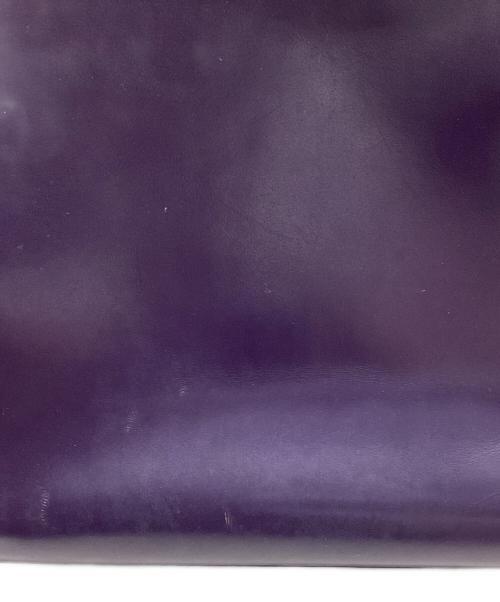 PRADA（プラダ）PRADA (プラダ) レザーショルダーバッグ パープルの古着・服飾アイテム