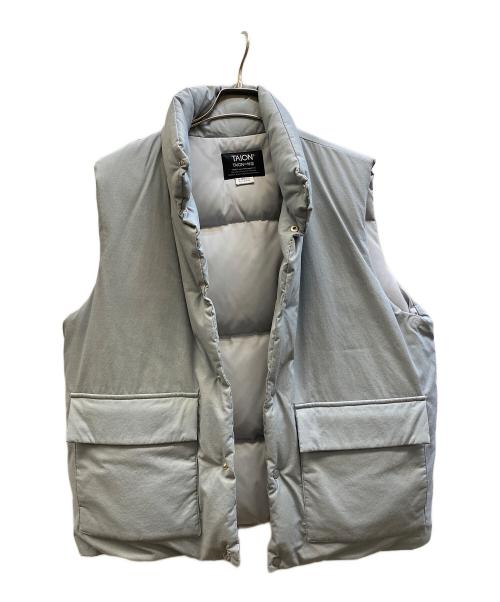 TAION（タイオン）TAION (タイオン) SHIPS any (シップスエニィ) 別注ダウンベスト ブルー サイズ:Mの古着・服飾アイテム