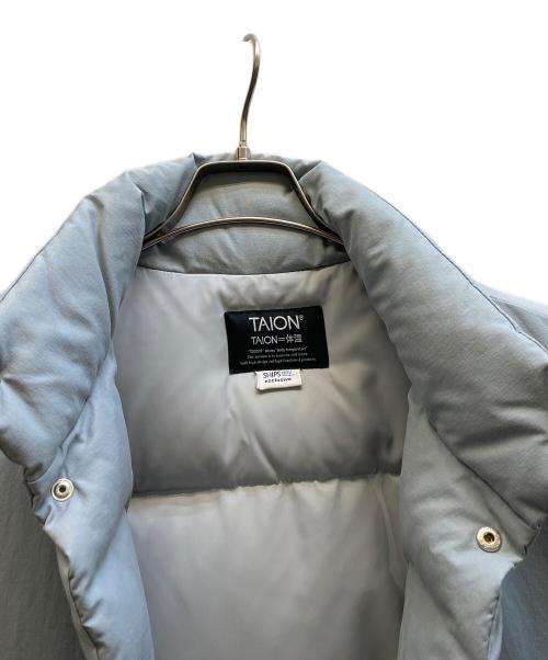 TAION（タイオン）TAION (タイオン) SHIPS any (シップスエニィ) 別注ダウンベスト ブルー サイズ:Mの古着・服飾アイテム