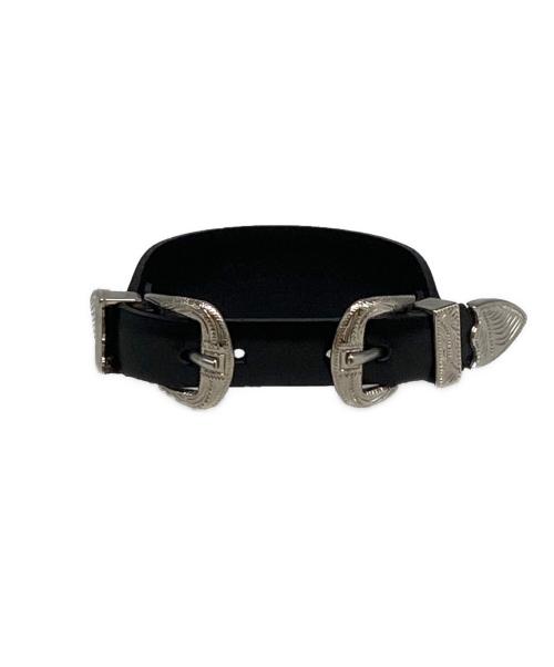 TOGA PULLA（トーガ プルラ）TOGA PULLA (トーガ プルラ) ダブルバックルバングル ブラックの古着・服飾アイテム