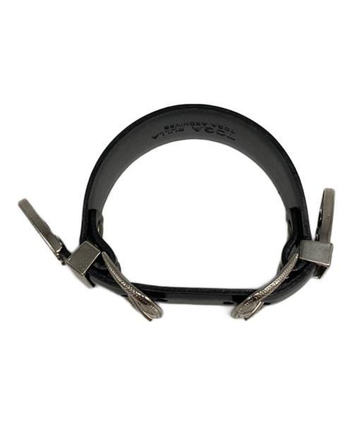 TOGA PULLA（トーガ プルラ）TOGA PULLA (トーガ プルラ) ダブルバックルバングル ブラックの古着・服飾アイテム