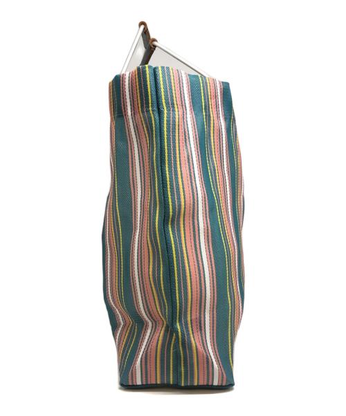 MARNI（マルニ）MARNI (マルニ) MARKET STRIPE BAG グリーン×ピンクの古着・服飾アイテム