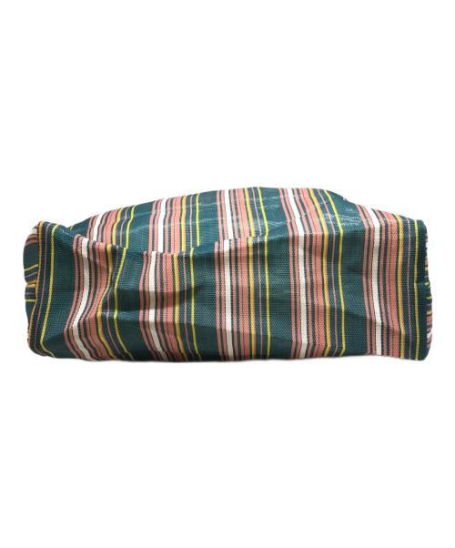 MARNI（マルニ）MARNI (マルニ) MARKET STRIPE BAG グリーン×ピンクの古着・服飾アイテム