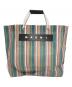 MARNI（マルニ）の古着「MARKET STRIPE BAG」｜グリーン×ピンク