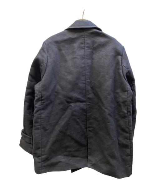 FRANK LEDER（フランクリーダー）FRANK LEDER (フランクリーダー) ジャーマンレザーヘビーコットンPコート ブラック サイズ:2の古着・服飾アイテム