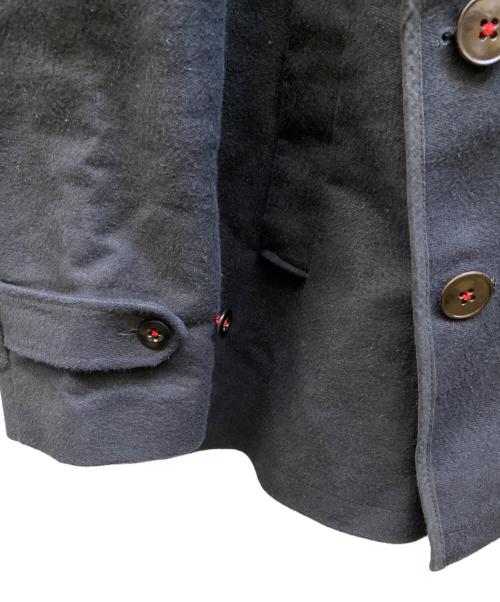 FRANK LEDER（フランクリーダー）FRANK LEDER (フランクリーダー) ジャーマンレザーヘビーコットンPコート ブラック サイズ:2の古着・服飾アイテム