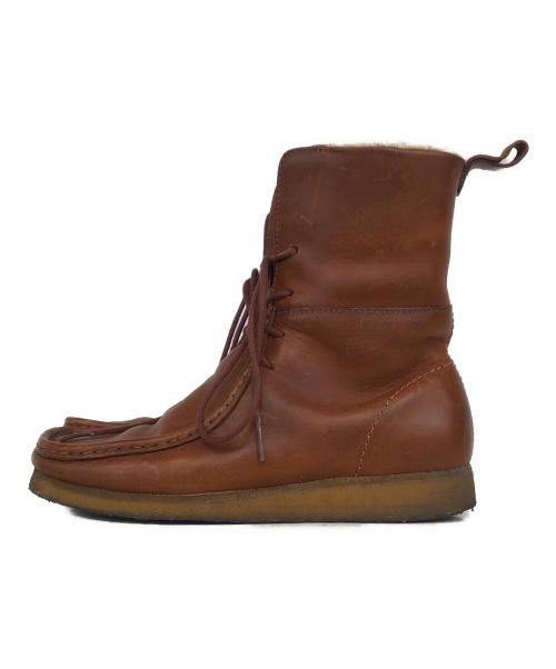 CLARKS ORIGINALS（クラークス オリジナルズ）Clarks Originals (クラークス オリジナルズ) ワラビーブーツ ブラウン サイズ:7.5の古着・服飾アイテム