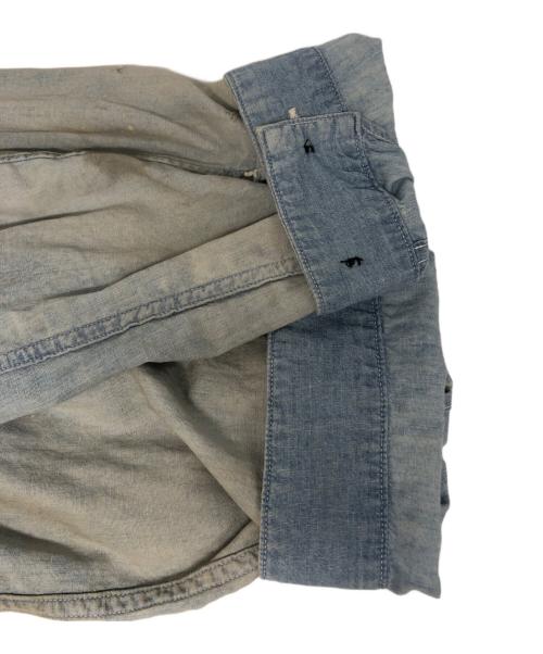 ANCELLM（アンセルム）ANCELLM (アンセルム) シャンブレーシャツジャケット インディゴ サイズ:3の古着・服飾アイテム