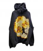 Metro Boominメトロ・ブーミン）の古着「プルオーバーパーカー」｜ブラック