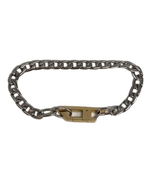 DIESEL（ディーゼル）DIESEL (ディーゼル) Dロゴブレスレット シルバーの古着・服飾アイテム