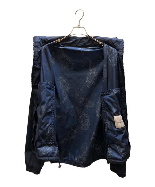 MONCLER（モンクレール）MONCLER (モンクレール) ペイズリープリントナイロンジャケット ネイビー サイズ:4の古着・服飾アイテム