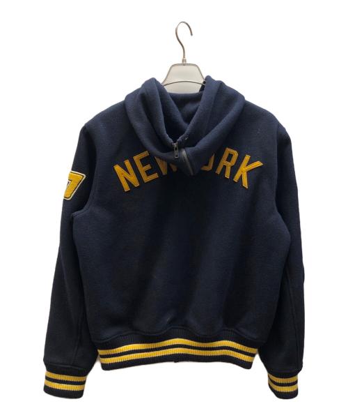 POLO RALPH LAUREN（ポロ・ラルフローレン）POLO RALPH LAUREN (ポロ・ラルフローレン) ウールブレンドレターマンジャケット ネイビー サイズ:Mの古着・服飾アイテム