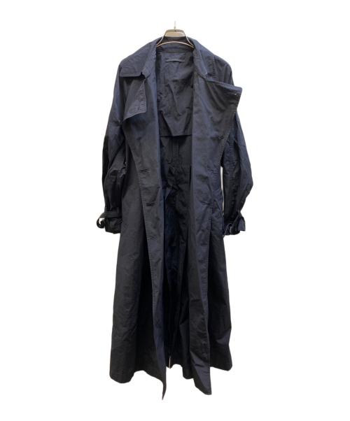 AP STUDIO（エーピーストゥディオ）AP STUDIO (エーピーストゥディオ) NEW BASIC トレンチコート ネイビー サイズ:38の古着・服飾アイテム