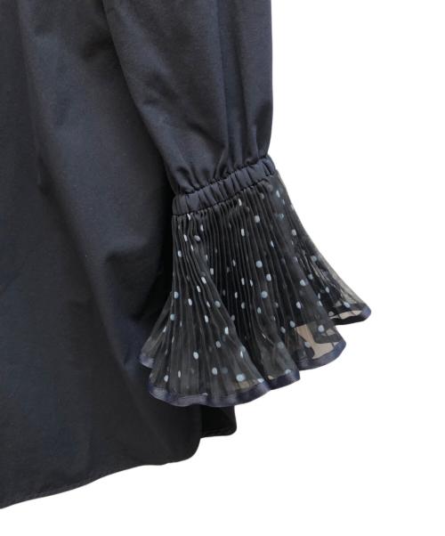 UNITED ARROWS TOKYO（ユナイテッドアローズトウキョウ）UNITED ARROWS TOKYO (ユナイテッドアローズトウキョウ) オーガンジーカフスブラウス/1516-199-1608 ネイビー サイズ:-の古着・服飾アイテム