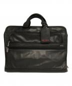 TUMIトゥミ）の古着「オールレザーブリーフケース」｜ブラック