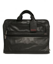TUMI（トゥミ）の古着「オールレザーブリーフケース」｜ブラック