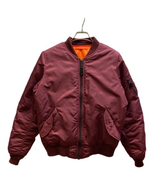 AVIREX（アヴィレックス）AVIREX (アヴィレックス) MA-1フライトジャケット レッド サイズ:LARGEの古着・服飾アイテム