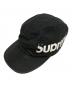 Supreme（シュプリーム）の古着「Side Panel Camp Cap」｜ブラック