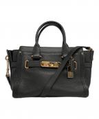 COACHコーチ）の古着「2WAYショルダーバッグ」｜ブラック