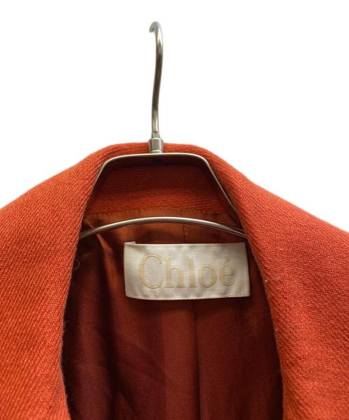 Chloe（クロエ）Chloe (クロエ) ウールコート レッド サイズ:34の古着・服飾アイテム