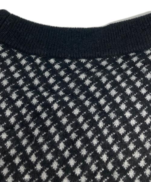BOSS（ボス）BOSS (ボス) 総柄ニット ブラック サイズ:Lの古着・服飾アイテム