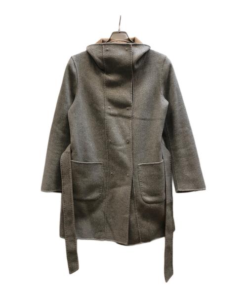 WEEKEND Max Mara（ウィークエンド マックスマーラ）WEEKEND Max Mara (ウィークエンド マックスマーラ) ベルト付き リバーシブル ダブルフェイスベルテッド コート ベージュ サイズ:40の古着・服飾アイテム