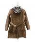 中古・古着 WEEKEND Max Mara (ウィークエンド マックスマーラ) ベルト付き リバーシブル ダブルフェイスベルテッド コート ベージュ サイズ:40：13000円