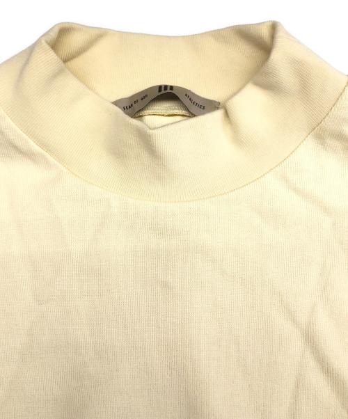adidas（アディダス）adidas (アディダス) Fear Of God (フィア・オブ・ゴッド) ヘビー 7分袖モックTシャツ / IS6840 アイボリー サイズ:Mの古着・服飾アイテム
