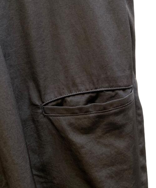 s'yte by yohji yamamoto（サイト バイ ヨウジヤマモト）s'yte by yohji yamamoto (サイト バイ ヨウジヤマモト) CREPE de CHINE SIDE TUCK TROUSERS ブラック サイズ:3の古着・服飾アイテム