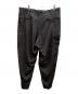 s'yte by yohji yamamoto (サイト バイ ヨウジヤマモト) CREPE de CHINE SIDE TUCK TROUSERS ブラック サイズ:3：15000円