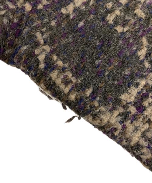 plantation（プランテーション）plantation (プランテーション) ウール混ミックスロングコート パープル サイズ:Mの古着・服飾アイテム