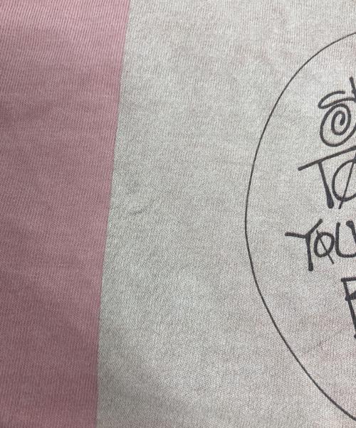 stussy（ステューシー）stussy (ステューシー) バックプリントTシャツ ピンク サイズ:Mの古着・服飾アイテム