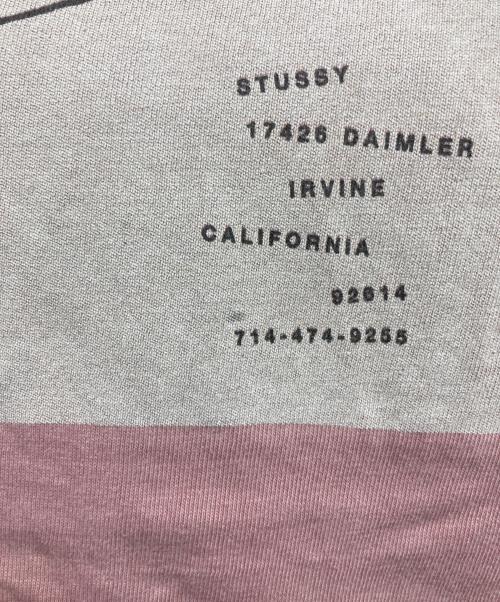 stussy（ステューシー）stussy (ステューシー) バックプリントTシャツ ピンク サイズ:Mの古着・服飾アイテム