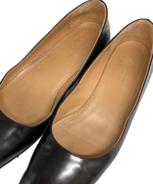 Maison Margiela（メゾンマルジェラ）Maison Margiela (メゾンマルジェラ) スクエアトゥーパンプス ブラック サイズ:38 1/2の古着・服飾アイテム