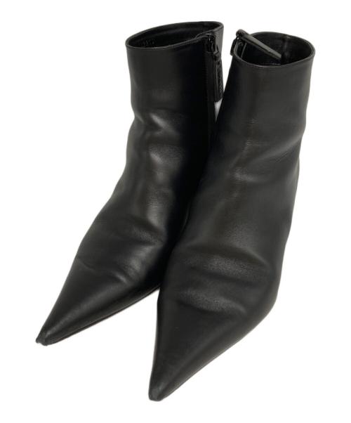 LOEWE（ロエベ）LOEWE (ロエベ) レザーブーツ ブラック サイズ:38の古着・服飾アイテム