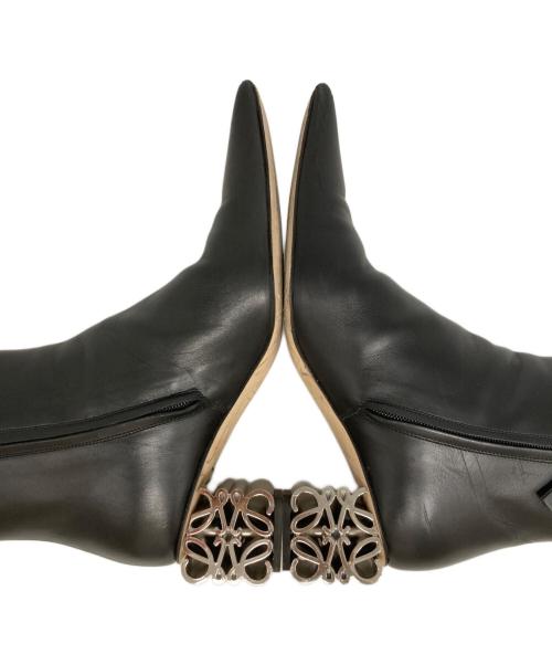 LOEWE（ロエベ）LOEWE (ロエベ) レザーブーツ ブラック サイズ:38の古着・服飾アイテム