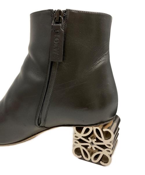 LOEWE（ロエベ）LOEWE (ロエベ) レザーブーツ ブラック サイズ:38の古着・服飾アイテム