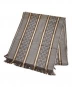 GUCCIグッチ）の古着「GGロゴウール混マフラー」｜ベージュ