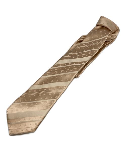 LOUIS VUITTON（ルイ ヴィトン）LOUIS VUITTON (ルイ ヴィトン) シルクモノグラムネクタイ ベージュ サイズ:-の古着・服飾アイテム