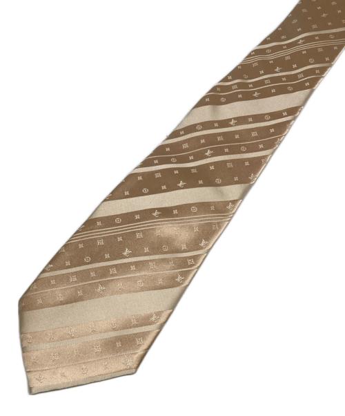 LOUIS VUITTON（ルイ ヴィトン）LOUIS VUITTON (ルイ ヴィトン) シルクモノグラムネクタイ ベージュ サイズ:-の古着・服飾アイテム
