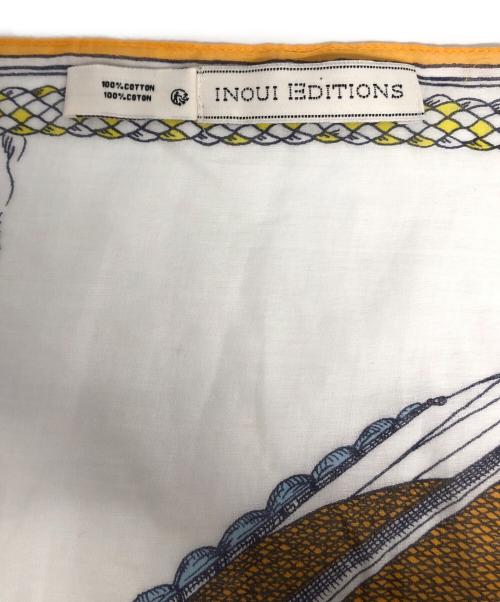 INOUI EDITIONS（イヌイエディションズ）INOUI EDITIONS (イヌイエディションズ) 総柄スカーフ オレンジの古着・服飾アイテム