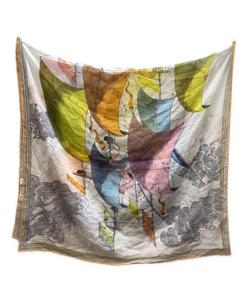 INOUI EDITIONS（イヌイエディションズ）INOUI EDITIONS (イヌイエディションズ) 総柄スカーフ オレンジの古着・服飾アイテム