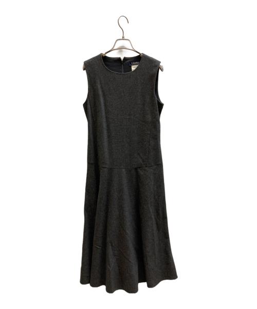 'S Max Mara（エスマックスマーラ）'S Max Mara (エスマックスマーラ) ノースリーブフレアワンピース グレー サイズ:34の古着・服飾アイテム